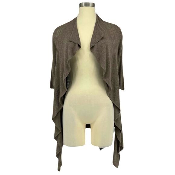 EXPRESS Open Front Waterfall Cardigan - Picture 1 of 10